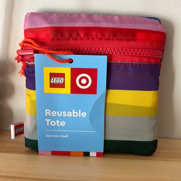 Lego Handbags - NEW Lego Collection x Target Reusable Mix Stripe Lightweight Bag with Pouch